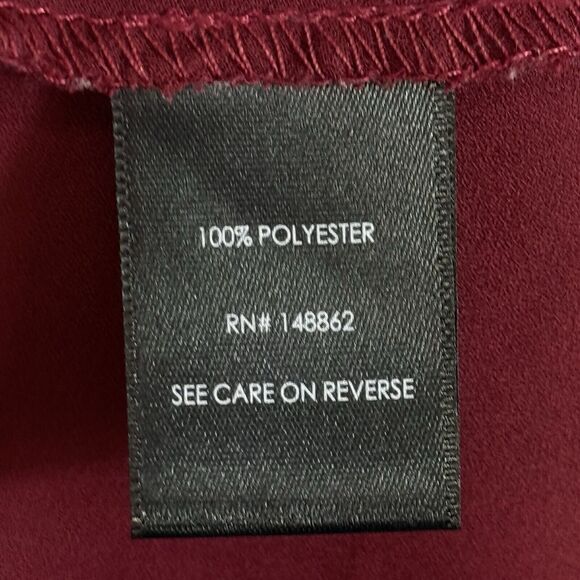 Torrid Maroon Crepe Fit Flare Wrap Front Cami Shirt Strappy Tank Top Womens 2 2X - Picture 7 of 7